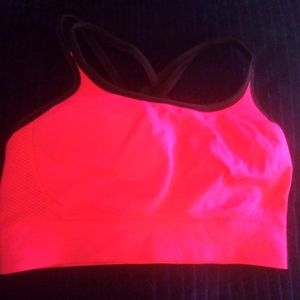 Neon Pink Sports Bra Champion, Med